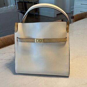 Tory Burch Lee Radziwill Double Bag New Crean NWT